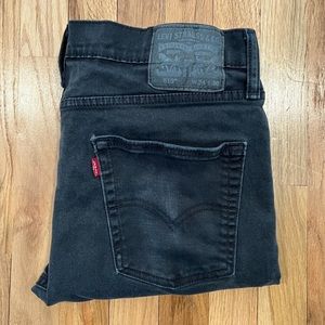 Levi’s 510 Men’s Black Label 34 X 30 Black Jeans Skinny Fit Stretch Denim